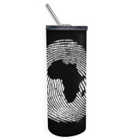 Black History Month African  Africa Fingerprint Skinny Tumbler | Artistshot