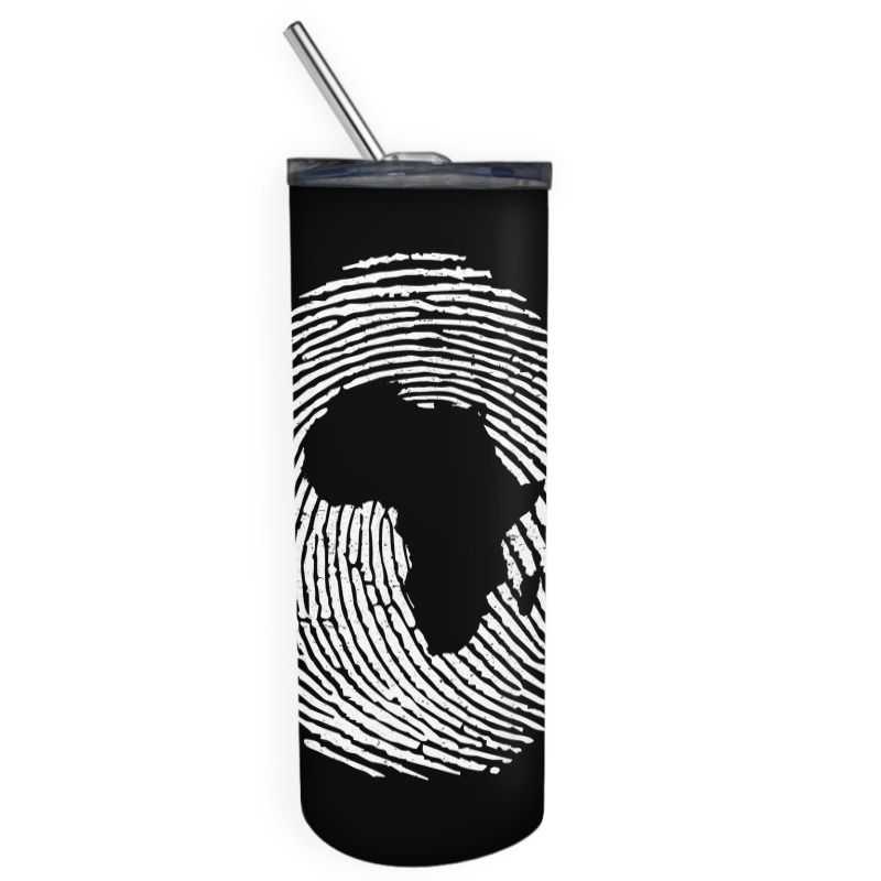 Black History Month African  Africa Fingerprint Skinny Tumbler by bakien89 | Artistshot