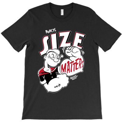 Popeye Size Matters T-shirt Designed By Mahila Syahmin
