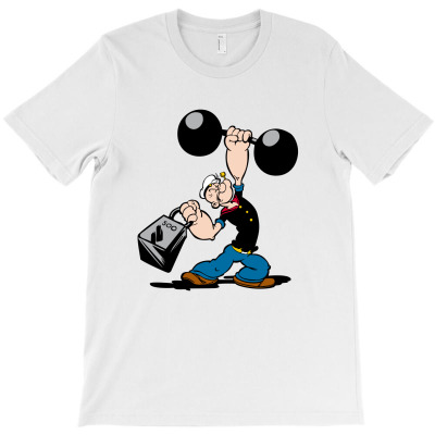 New Funny Popeye Gym T-shirt Designed By Mahila Syahmin