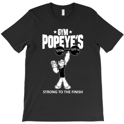Funny Popeye Gym Strong Man T-shirt Designed By Mahila Syahmin