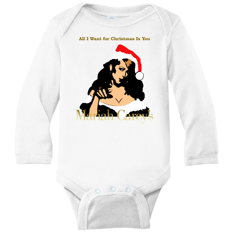 All I Want For Christmas Is You Long Sleeve Baby Bodysuit by ABudiPranoto | Artistshot