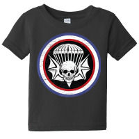 Parachute Skull Bat Infantry Airborne Regiment Patch Premium T Shirt Baby Tee | Artistshot