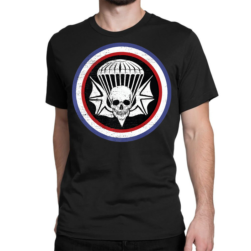 Parachute Skull Bat Infantry Airborne Regiment Patch Premium T Shirt Classic T-shirt by nguyennhung | Artistshot