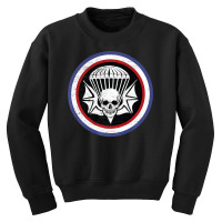 Parachute Skull Bat Infantry Airborne Regiment Patch Premium T Shirt Youth Sweatshirt | Artistshot