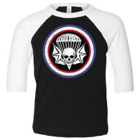 Parachute Skull Bat Infantry Airborne Regiment Patch Premium T Shirt Toddler 3/4 Sleeve Tee | Artistshot