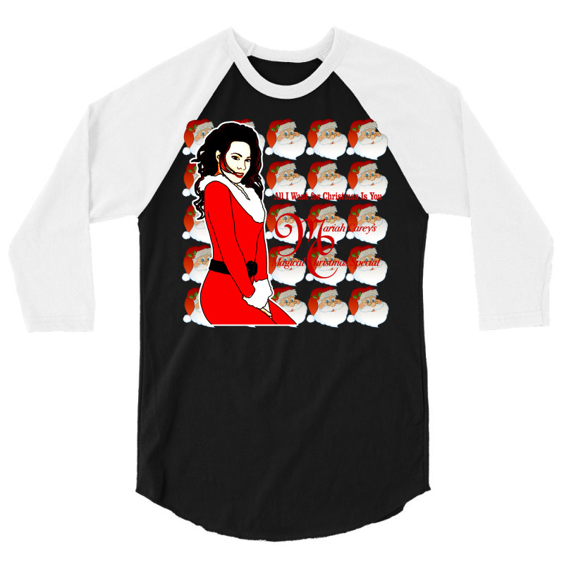 All I Want For Christmas Is You 3/4 Sleeve Shirt by ABudiPranoto | Artistshot