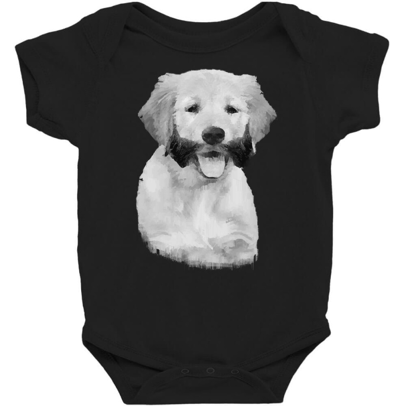 Golden Retriever With Sideburns T  Shirt Golden Retriever With Sidebur Baby Bodysuit by trompeloise212 | Artistshot