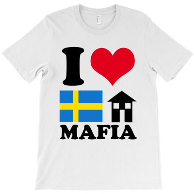 I Love Swedish House T-shirt Designed By Mahila Syahmin