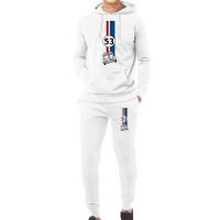 Herbie Vintage Look 53 Car Race Number Hoodie & Jogger Set | Artistshot