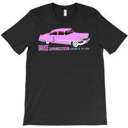 Bruce Springsteen Pink V-neck Tee 