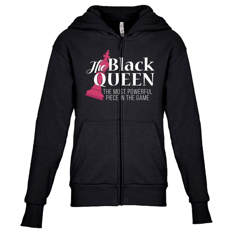 Queen Powerful Piece In The Game Youth Zipper Hoodie | Artistshot