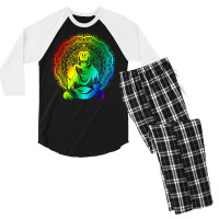 Spiritual Buddhist Mantra Buddhism Colorful Mandala Buddha T Shirt Men's 3/4 Sleeve Pajama Set | Artistshot