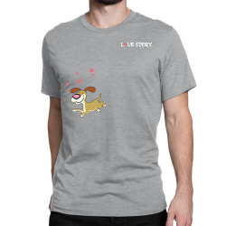 Dog (love story dog & bone) Classic T-shirt | Artistshot
