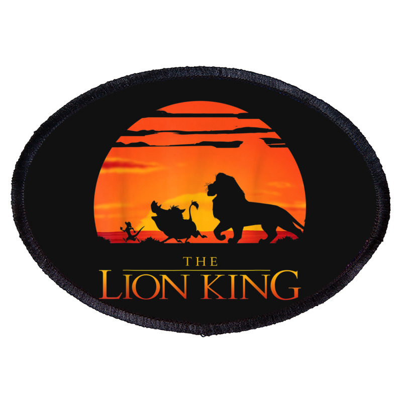 Custom Lion King Classic Sunset Walk Oval Patch By Cm-arts - Artistshot