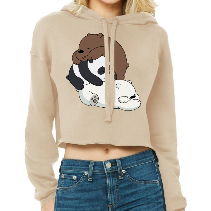 We Bare Bears Cropped Hoodie By en Artistshot