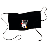 Fa La La Llama Christmas Santa Hat Llama Lover Merry Xmas 68 Waist Apron | Artistshot