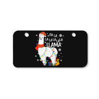 Fa La La Llama Christmas Santa Hat Llama Lover Merry Xmas 68 Bicycle License Plate | Artistshot