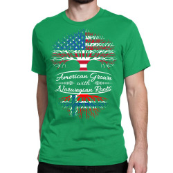 American Grown with Norwegian roots Classic T-shirt | Artistshot