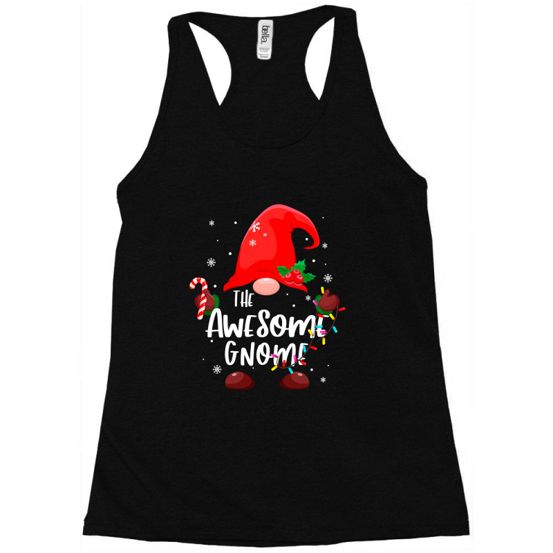 The Awesome Gnome Christmas Lights Matching Family Pajamas T Shirt Racerback Tank by Rudy_Glenn | Artistshot