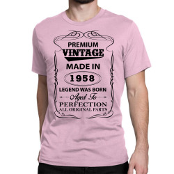 vintage legend was born 1958 Classic T-shirt | Artistshot