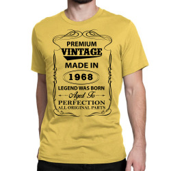 vintage legend was born 1968 Classic T-shirt | Artistshot