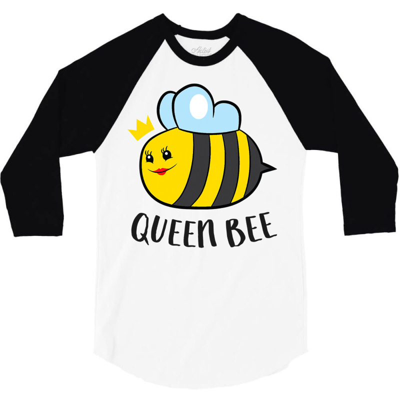 Bee Lover Bees Funny Beekeeping Queen Bee Crown Bee 353 3/4 Sleeve Shirt | Artistshot