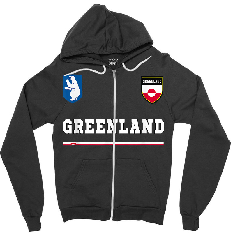 Greenland Sportsoccer Jersey Tee Flag Football Nuuk T Shirt Zipper Hoodie | Artistshot