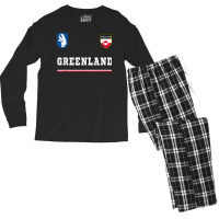 Greenland Sportsoccer Jersey Tee Flag Football Nuuk T Shirt Men's Long Sleeve Pajama Set | Artistshot