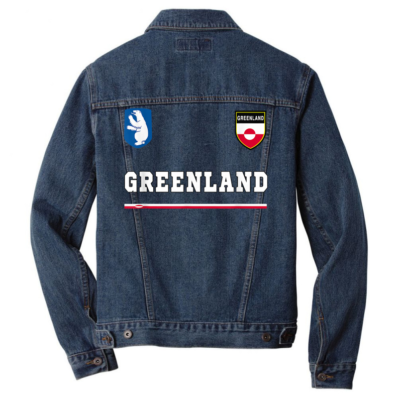 Greenland Sportsoccer Jersey Tee Flag Football Nuuk T Shirt Men Denim Jacket | Artistshot