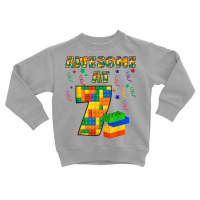 Birthday Shirt For Kids 7 Building Blocks Bricks Theme Party Toddler Sweatshirt | Artistshot