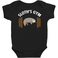 Sloth's Gym For Dark Baby Bodysuit | Artistshot