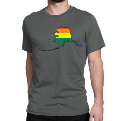 alaska rainbow flag Classic T-shirt | Artistshot