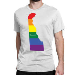 delaware rainbow flag Classic T-shirt | Artistshot