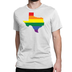 texas rainbow flag Classic T-shirt | Artistshot