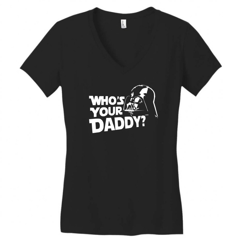 Custom Darth Vader Who's Your Daddy Funny Ladies Curvy T-shirt By