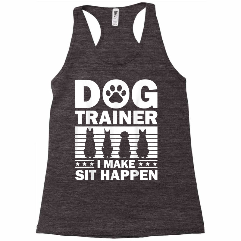 Cool Dog Trainer For Men Women Dog Training Agility Class T Shirt Racerback Tank by survisgn | Artistshot