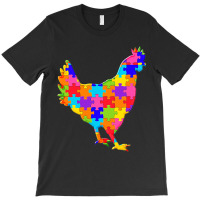 Chicken Hen Jigsaw Poster T-shirt | Artistshot