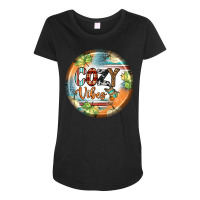 Cozy Vibes Earrings Maternity Scoop Neck T-shirt | Artistshot