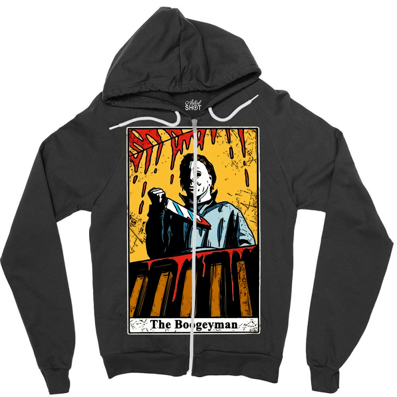 Painting Michael Boogeyman Art Zipper Hoodie by Artist-Deborah | Artistshot