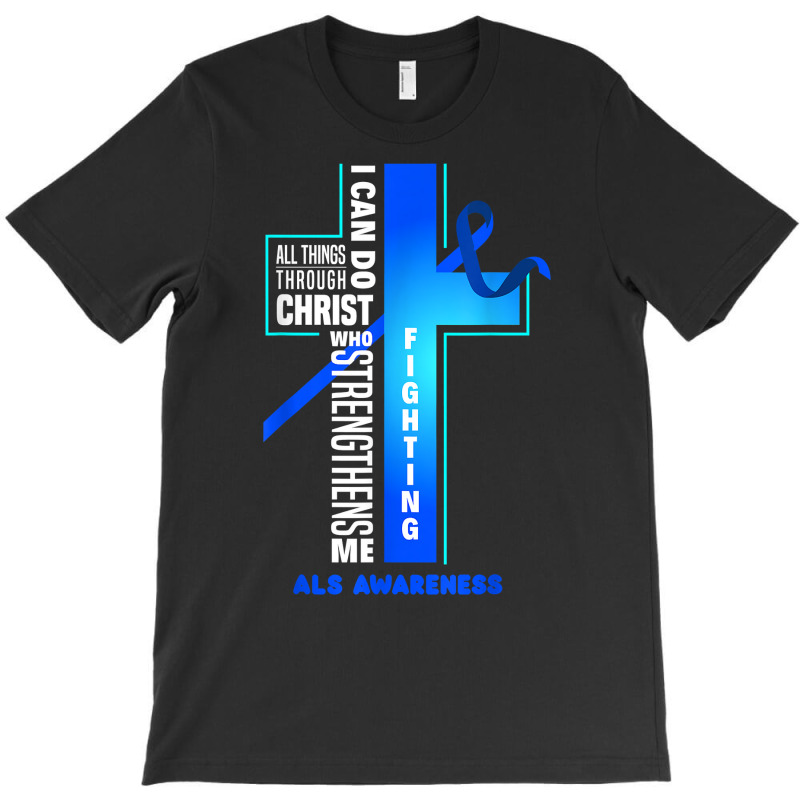 Faith God Jesus Christ Als Warrior Als Fighter Als Awareness T Shirt T-shirt | Artistshot