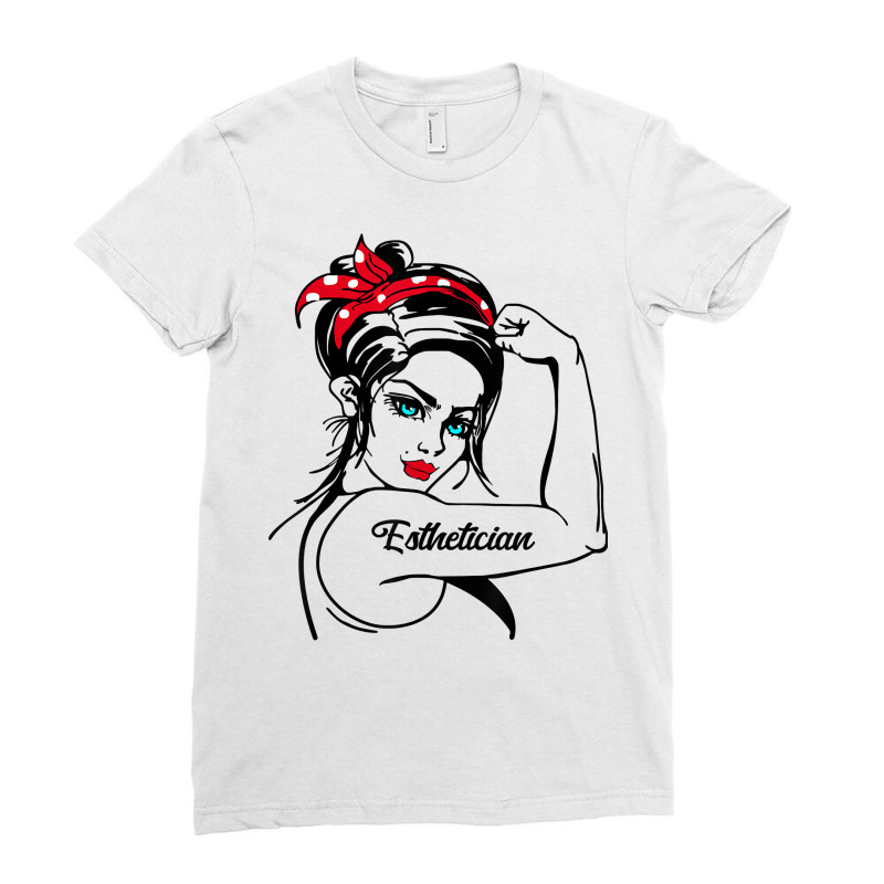 Esthetician Rosie The Riveter Pin Up T Shirt Ladies Fitted T-shirt | Artistshot