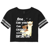 Unity Day Orange Tee Anti Bullying Gifts One Kind Word Llama 30 Scorecard Crop Tee | Artistshot