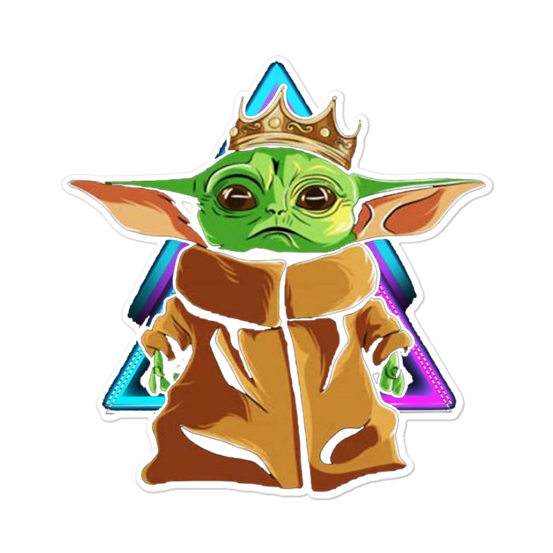 Baby Yoda Cute Sticker. By Artistshot