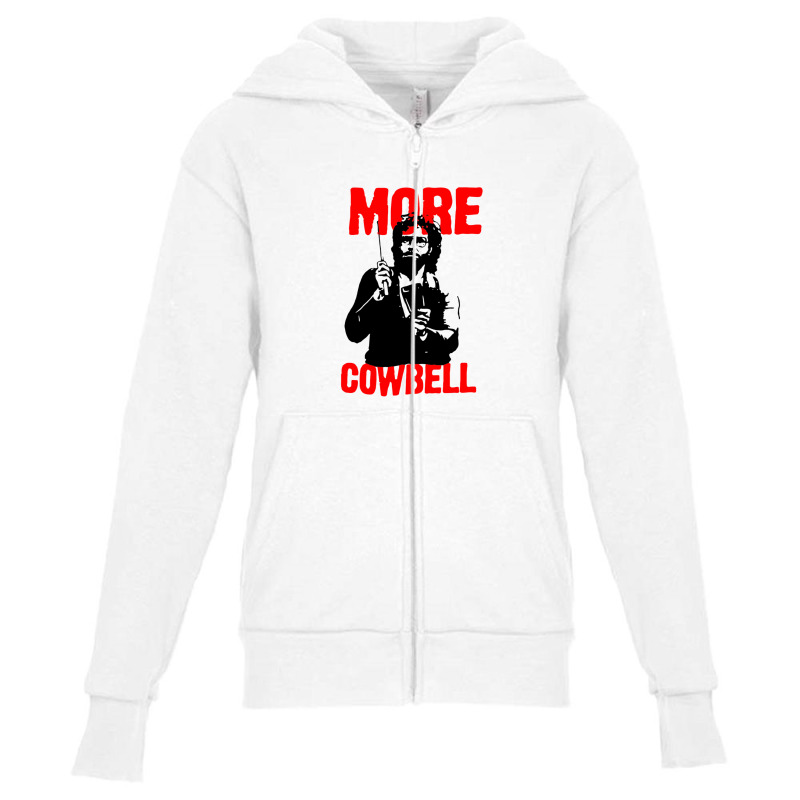 More Cowbell,will Ferrell,ferrell,snl,saturday Night Live,tv Show,musi Youth Zipper Hoodie by Eugenio | Artistshot