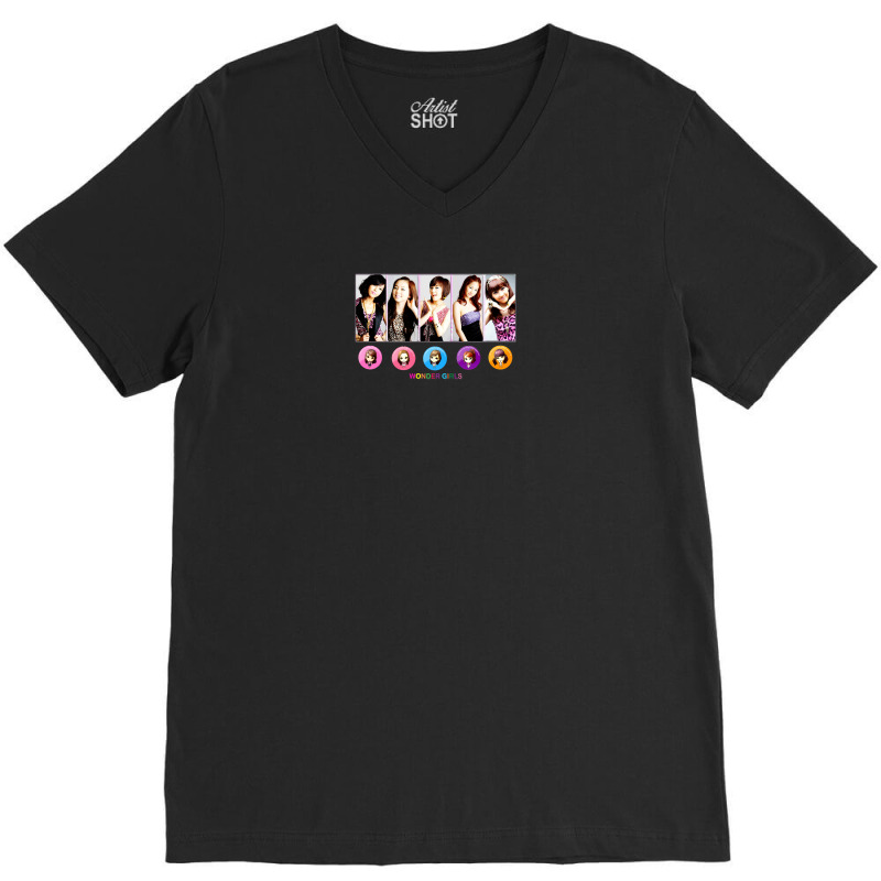 Wonder Girls The Sistar Orange Caramel Kpop V-Neck Tee by ohmazio810101rhl | Artistshot