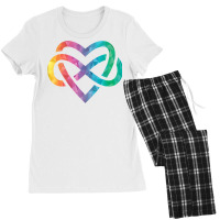 Low Poly Polyamory Rainbow Infinite Heart Lgbtqia Pride Tank Top Women's Pajamas Set | Artistshot