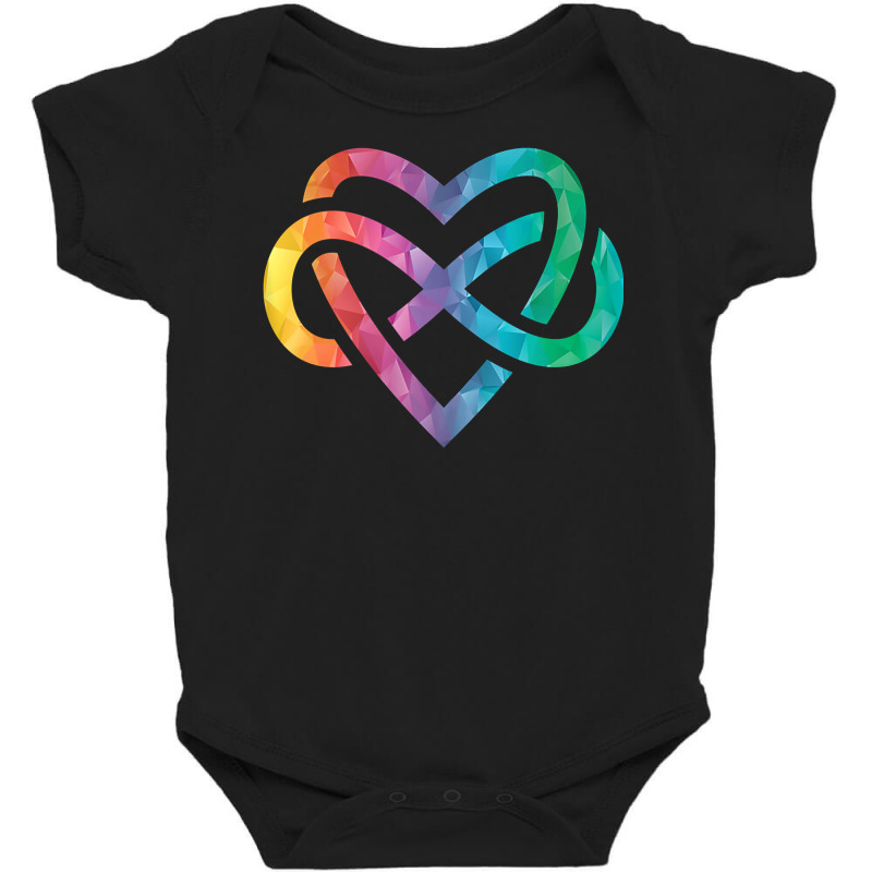 Low Poly Polyamory Rainbow Infinite Heart Lgbtqia Pride Tank Top Baby Bodysuit by husserllpr | Artistshot