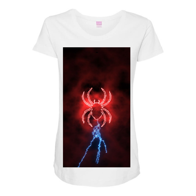 Neon Spider Maternity Scoop Neck T-shirt | Artistshot