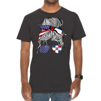 American Dominican Republic Patriot Flag Women Girl Grown T Shirt Vintage T-shirt | Artistshot